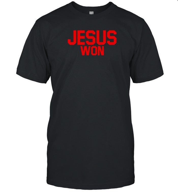 Will Howard, Treveyon Henderson, Gee Scott Wearing Jesus Won Shirt