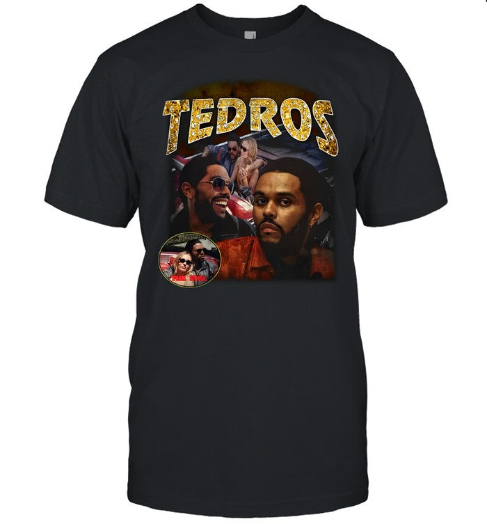 Abel Tesfaye Wearing Tedros The Idol Shirt