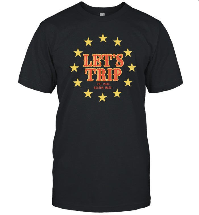 Let's Trip Stars Est 2003 Boston Mass Tee Shirt