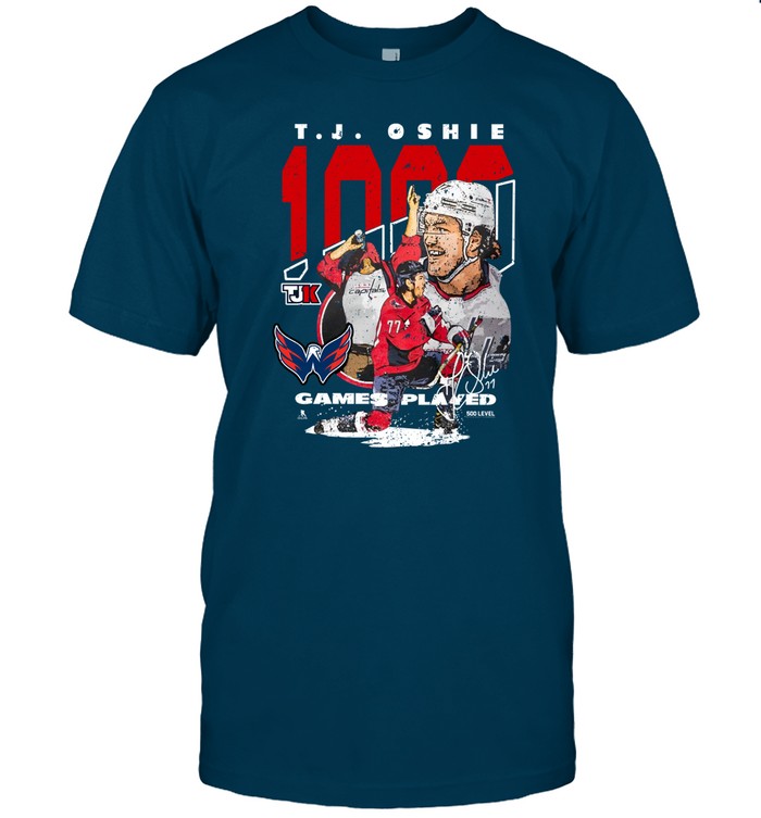 Limited Nicklas Backstrom Tj Oshie 1000 Games Played Shirt
