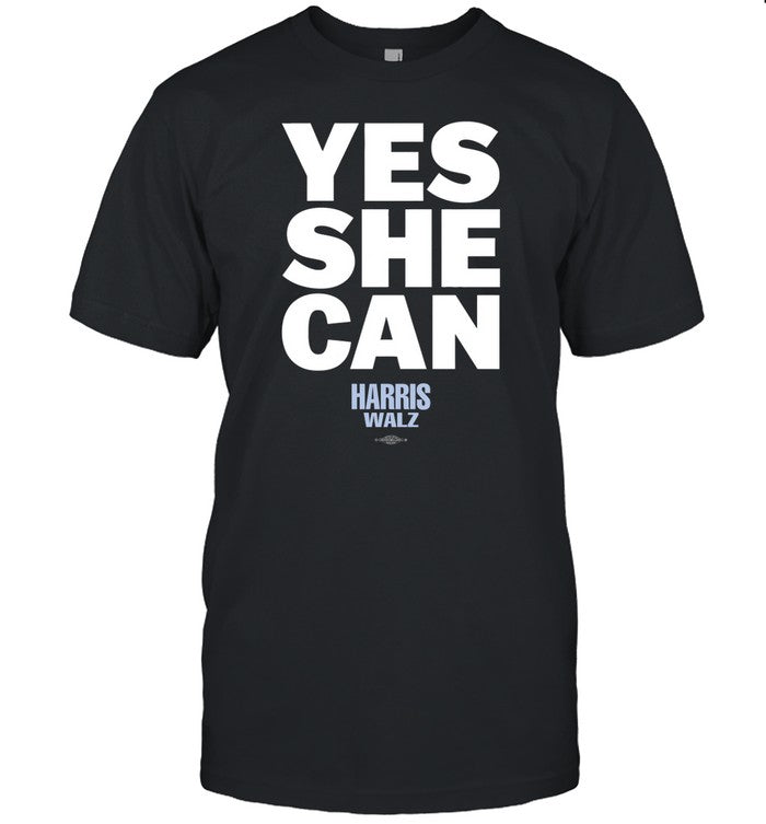 Kamala Harris Yes She Can Harris Walz Shirts