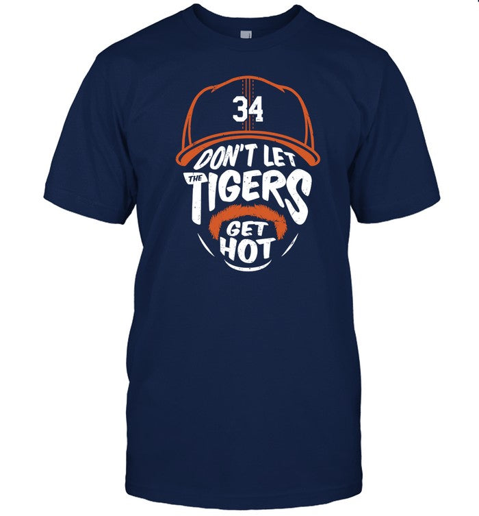 500 Level Jake Rogers 34 Don't Let The Tigers Get Hot Tee