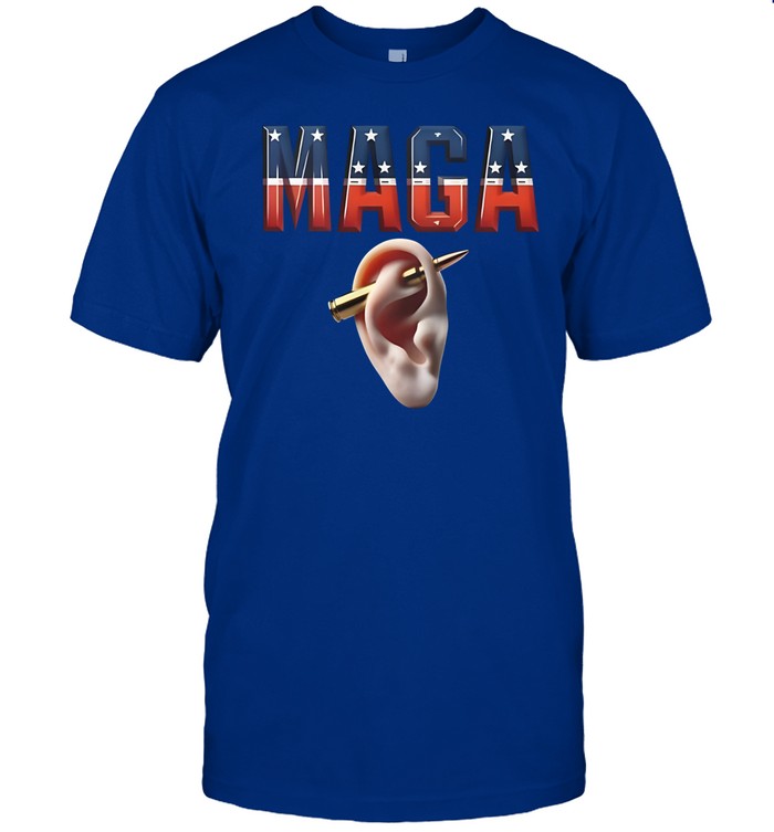 Maga New Piercing Donald Trump Shot Ears Mary Milan Shirt