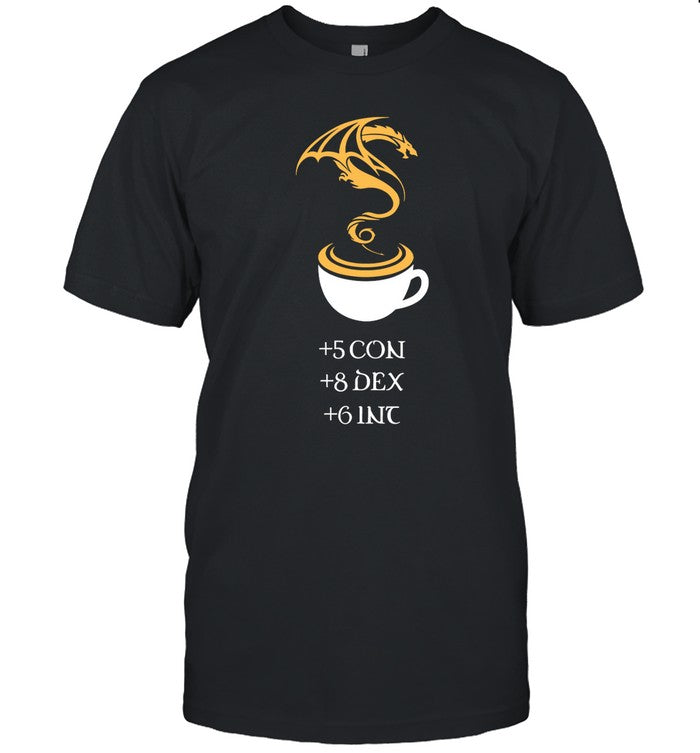 5 Con 8 Dex 6 Inc Coffee Tee