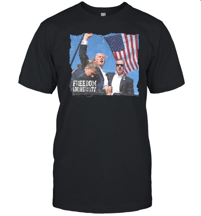 Freedom University Trump Never Surrender Shirt