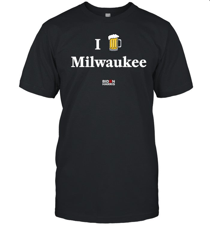 Joe Biden I Love Milwaukee Tee Shirt