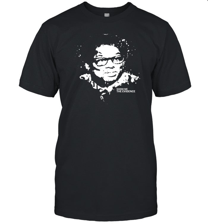 Clifton Duncan Wearing Thomas Sowell Show Me The Evidence Tee