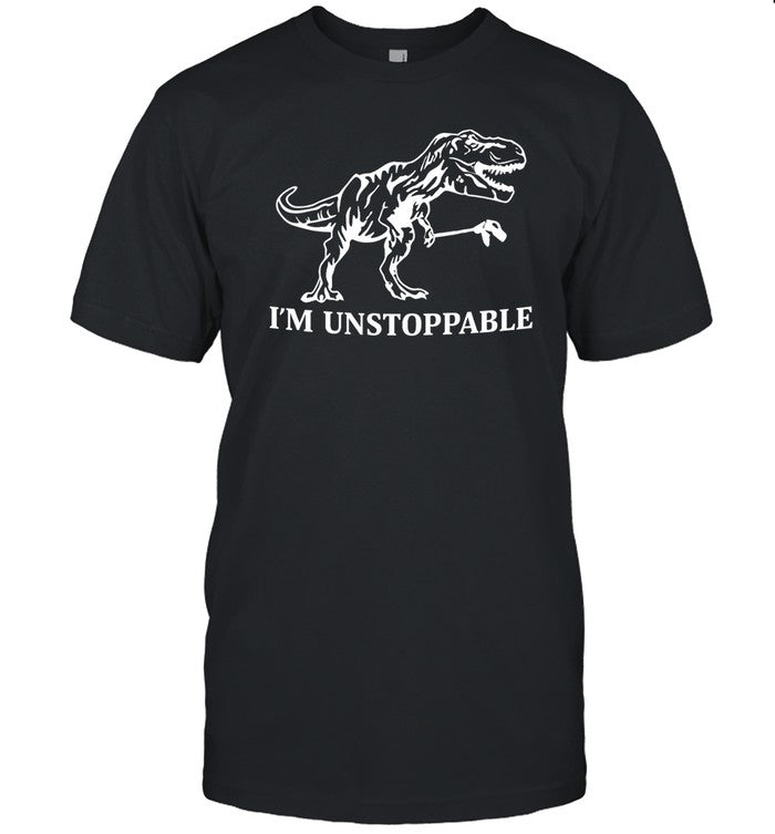 Green-Eyed Lizard Wearing I'm Unstoppable Shirt