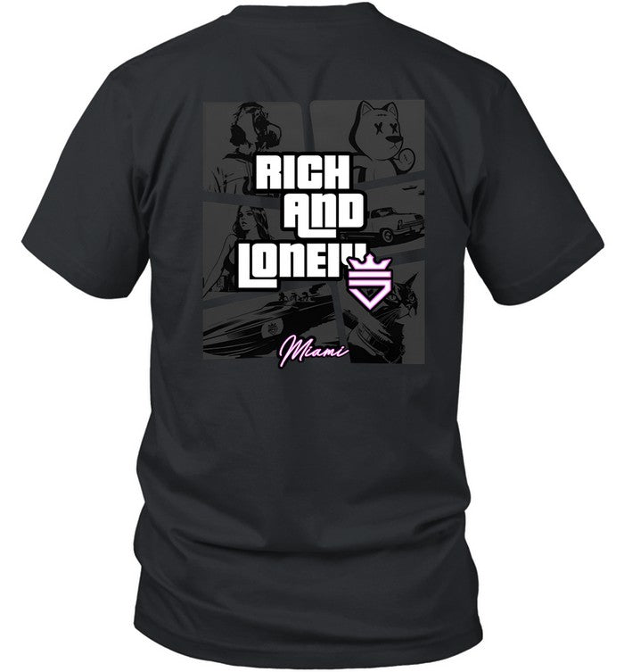 Optic Scump Rich And Lonely Rnl Wasted Miami Tee