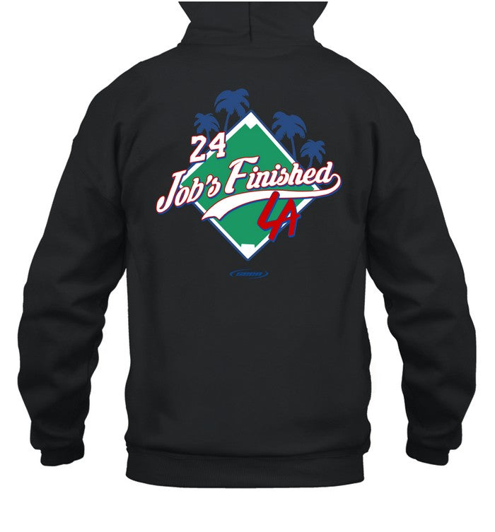Jack Flaherty Wearing 24 Job's Finished La Hoodie