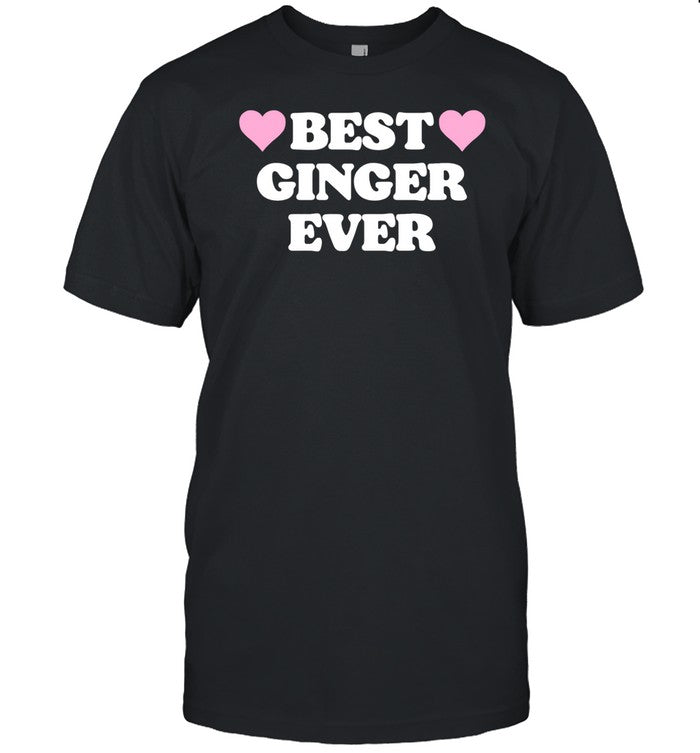 Shopellesong Best Ginger Ever Hearts Tee