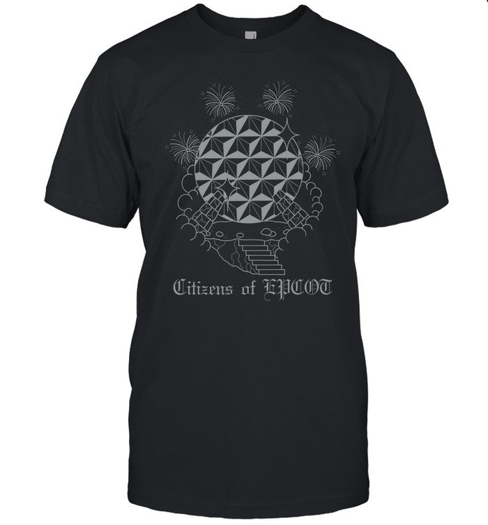 Citizens Of Epcot Silver Spaceship Tattoo Hoodie