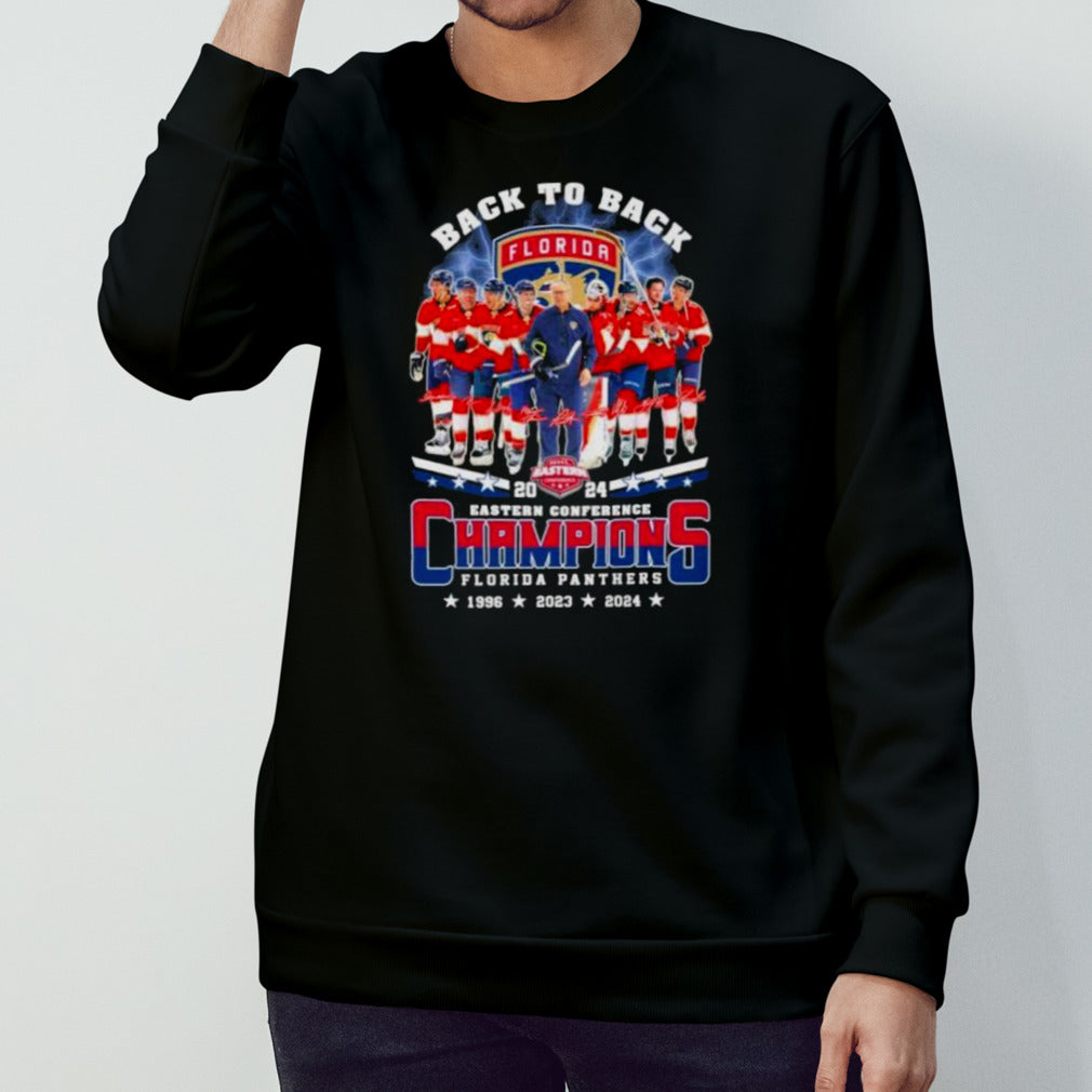 Back To Back 2024 Eastern Conference Champions Florida Panthers 1996 2023 2024 T-shirt