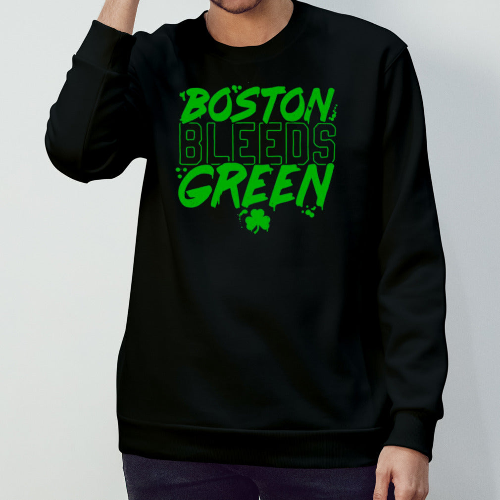 Boston Bleeds Green Celtics Basketball shirt