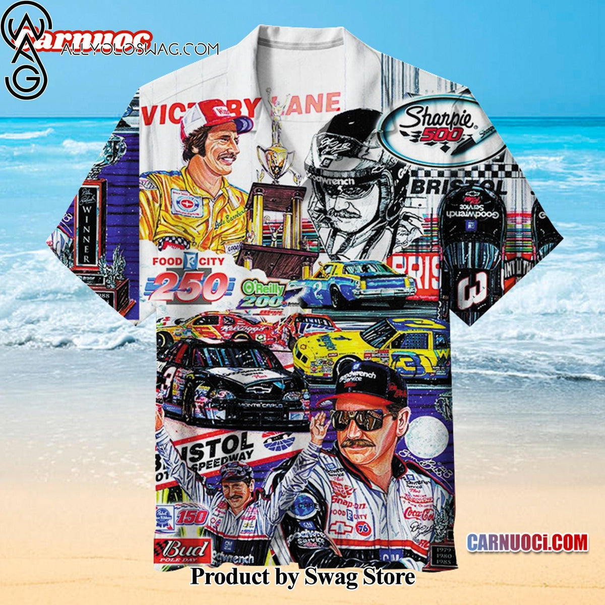 Bristol Motor Speedway High-Quality Hawaiian Shirt