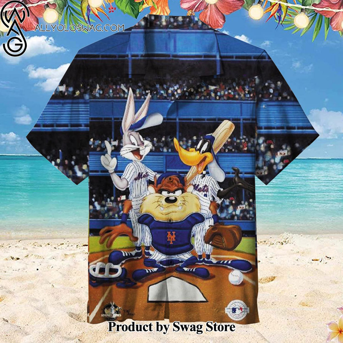 Bugs Bunny Colorfast Hawaiian Shirt