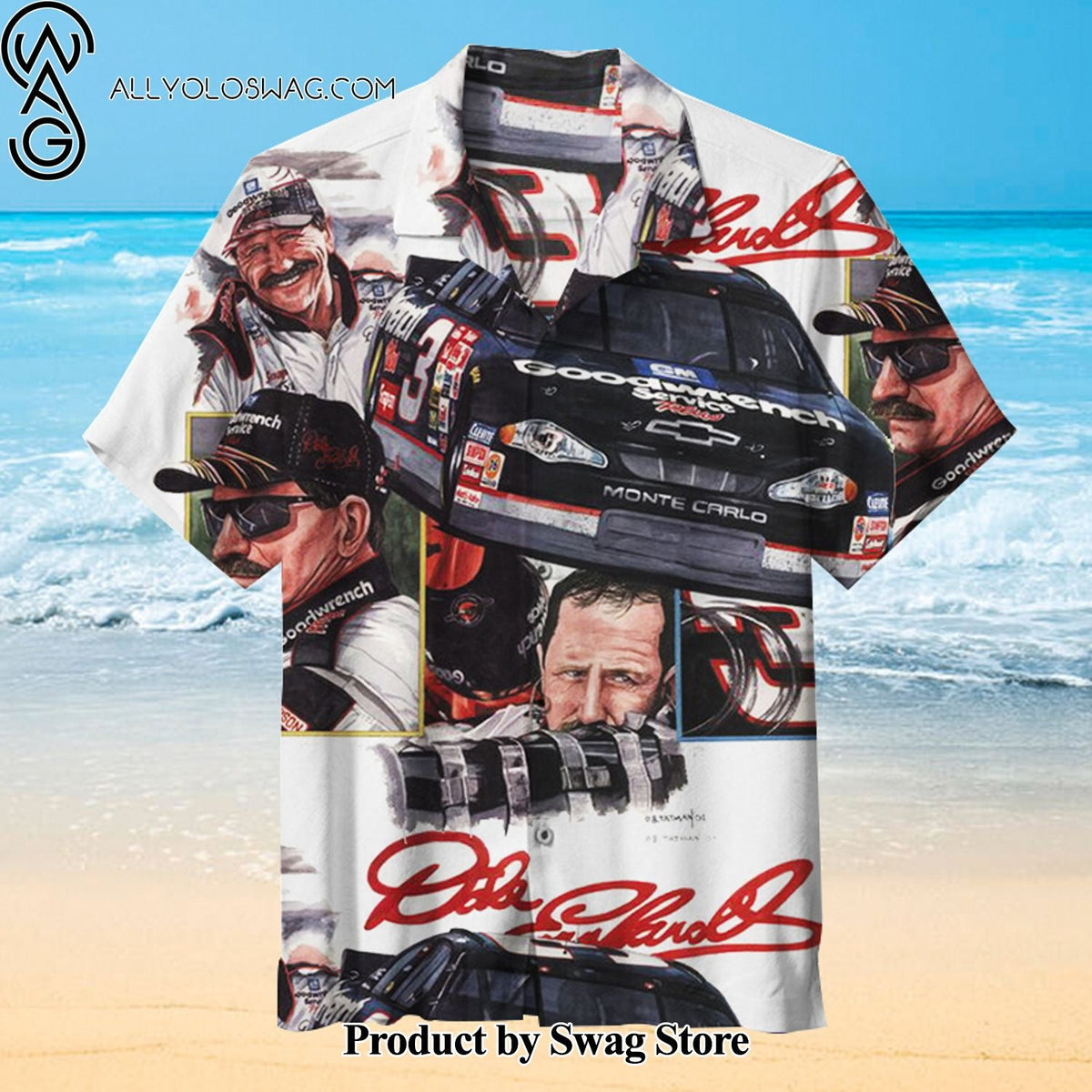 Dale Earnhardt Summer Vibes Hawaiian Shirt