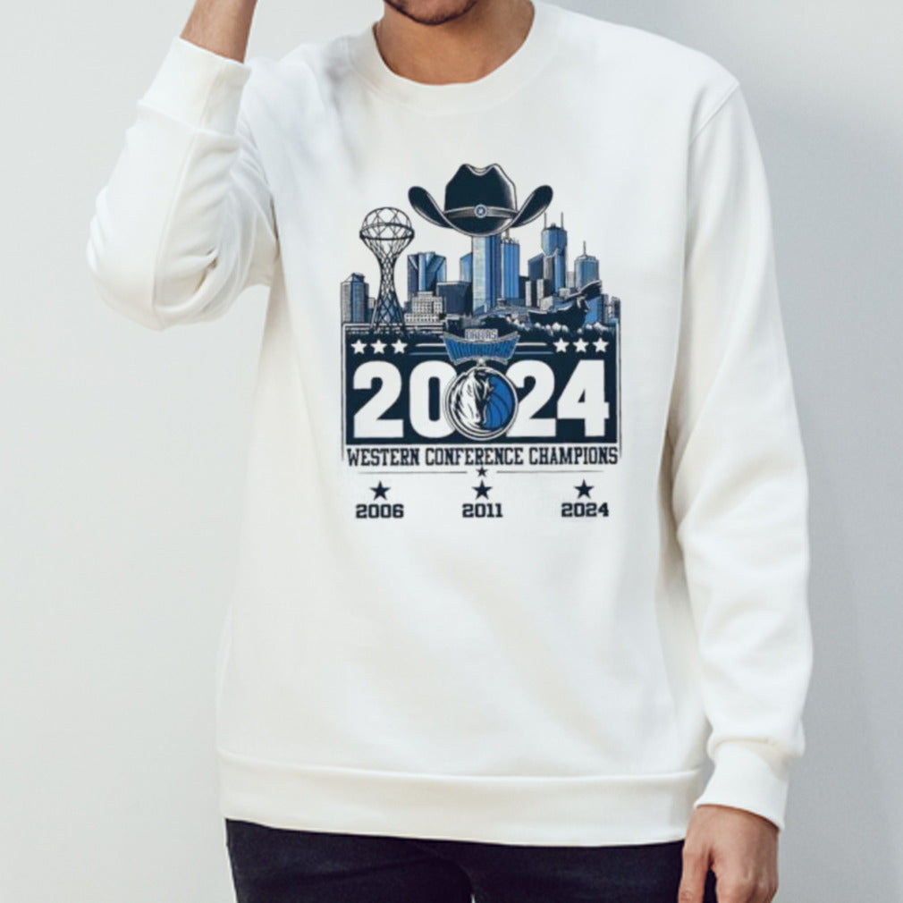 Dallas Mavericks Cowboy Hat Western Conference Champions 2024 Shirt