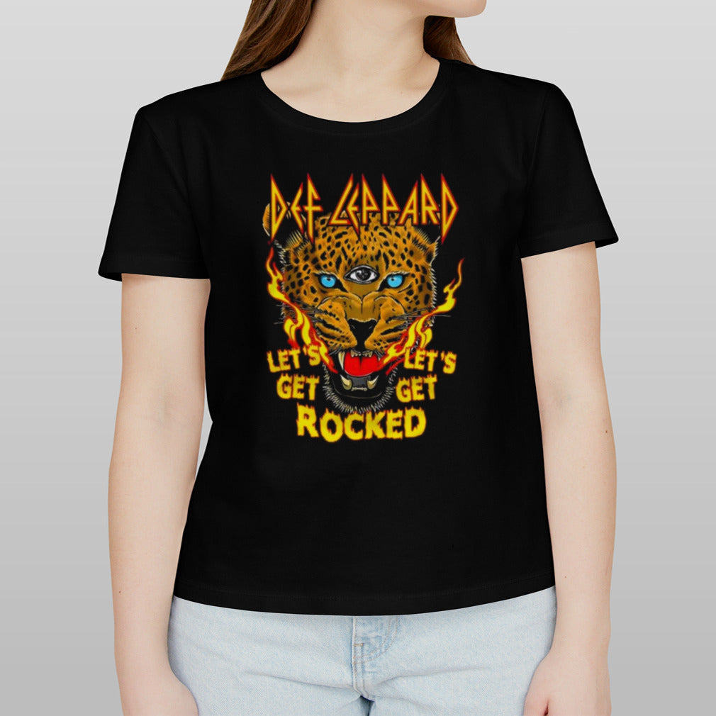 Def Leppard Band Letรขโฌโขs Get Rocked T-shirt