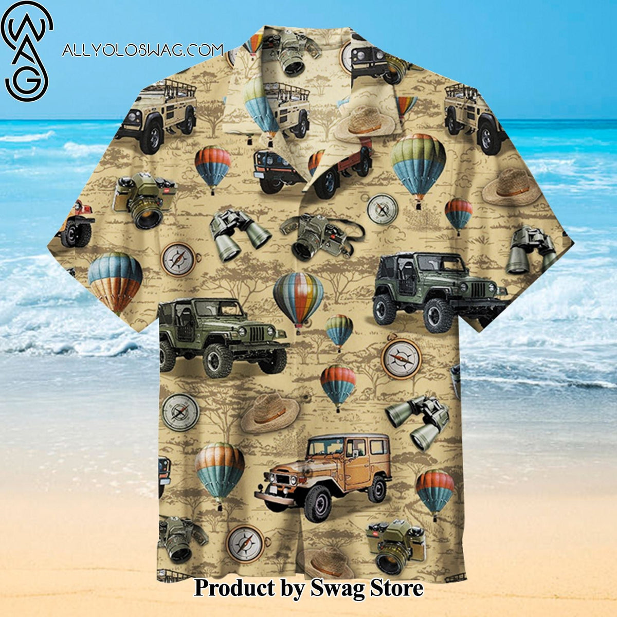Desert Buggy Racing Costume Party Hawaiian Shirt