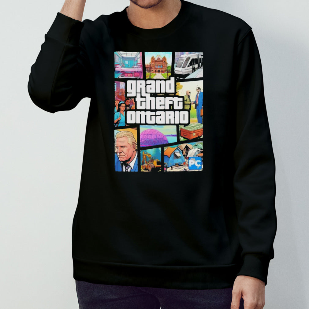 Doug Ford’s Grand Theft Ontario shirt
