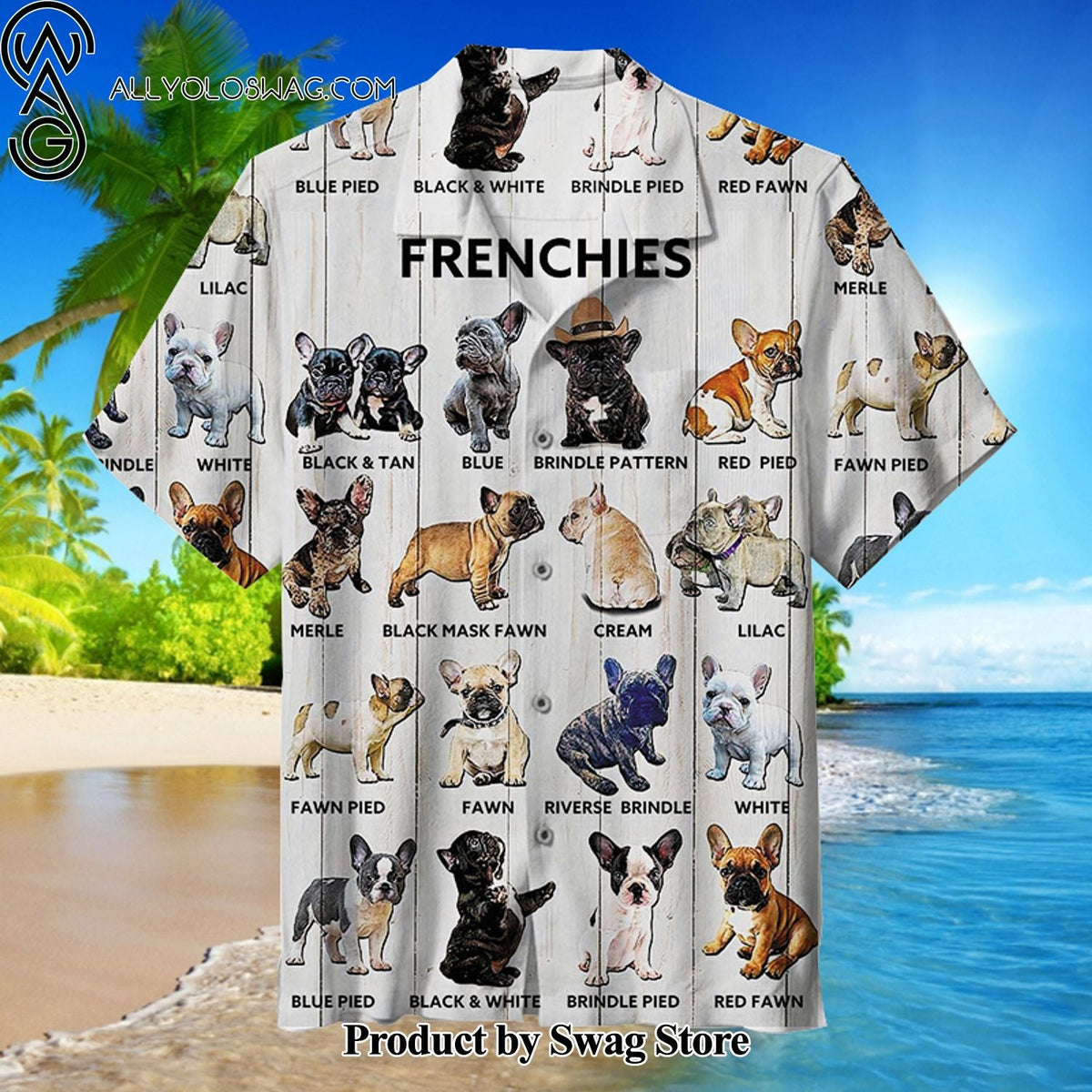 Frenchie's Team Collectible Hawaiian Shirt