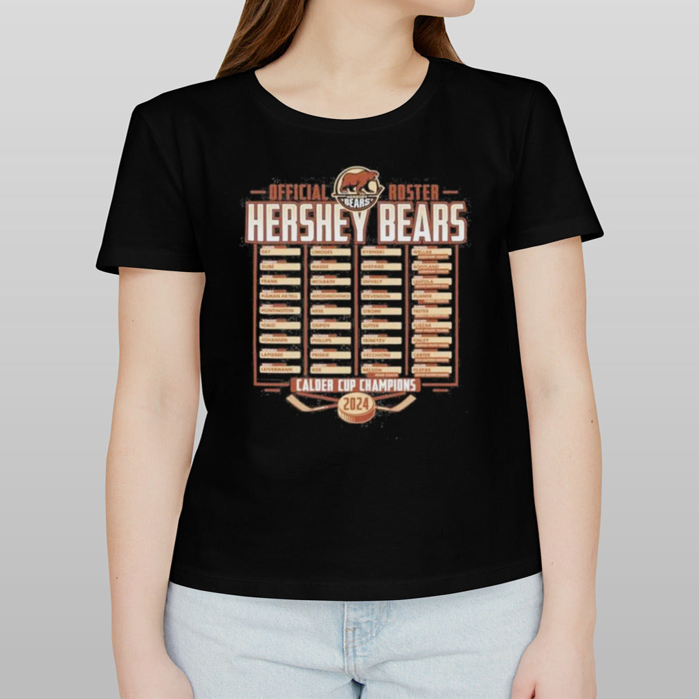 Hershey Bears 2024 Calder Cup Champions Adult Roster T shirt