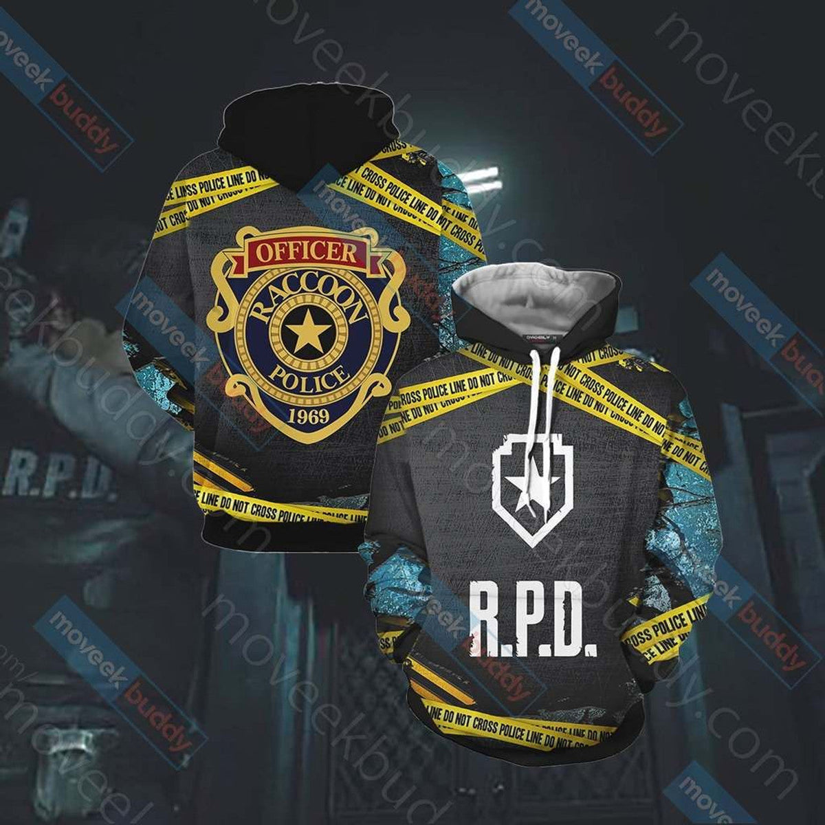 HickVibes Resident Evil - Rs.Ps.D A618 3D Pullover Printed Over Unisex Hoodies