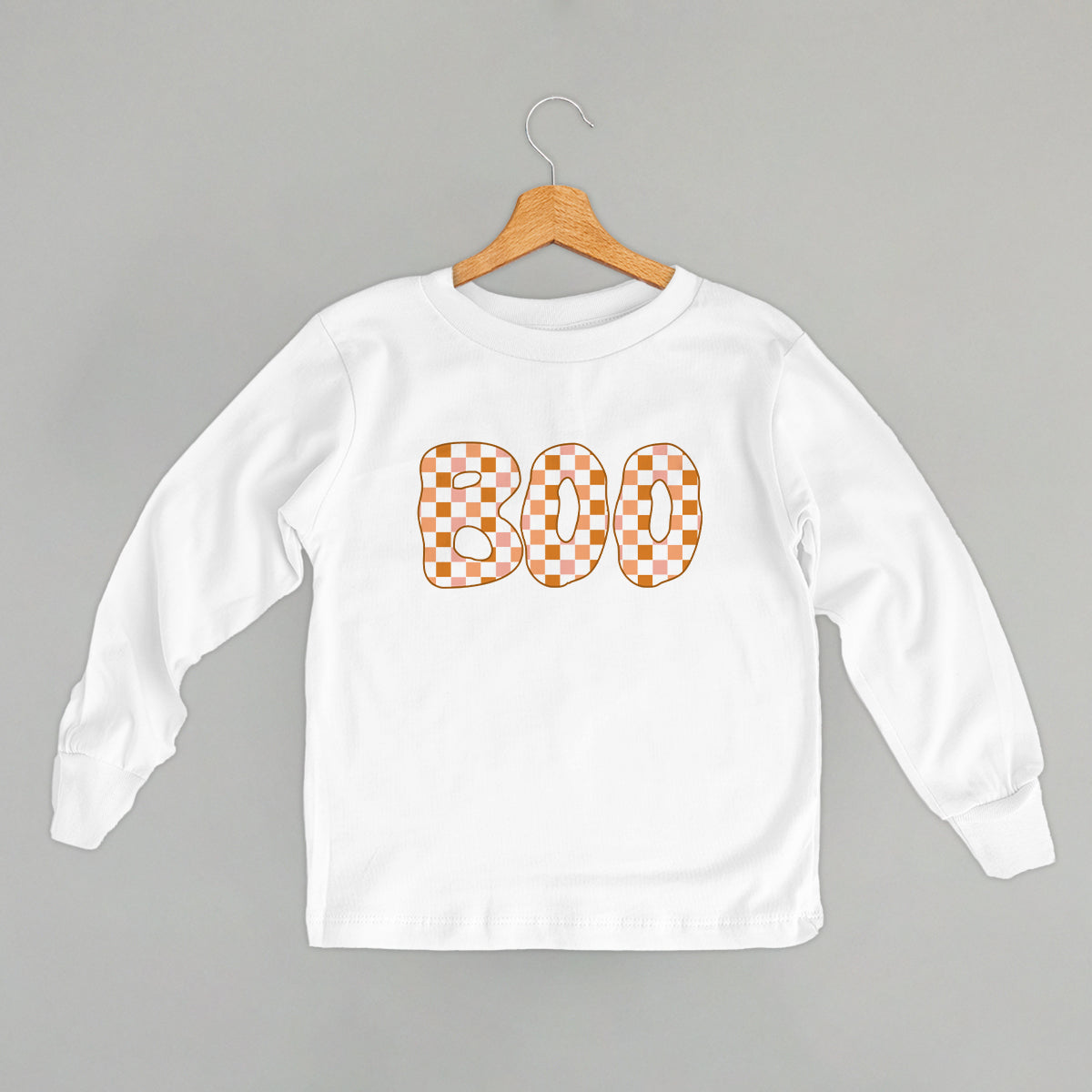 Boo Checkered (Pink & Orange) (Kids)
