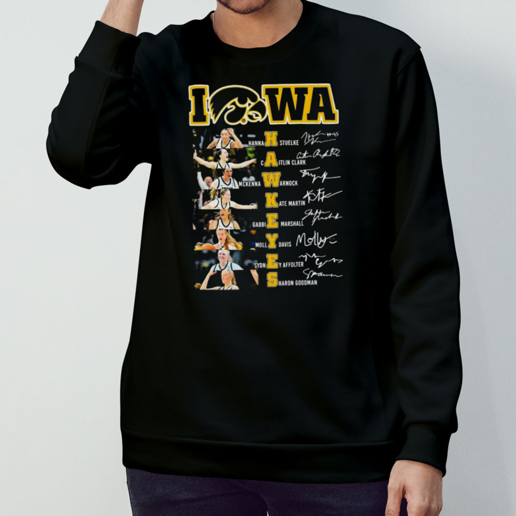 Iowa Hawkeyes Team Players 2024 Signatures Shirts