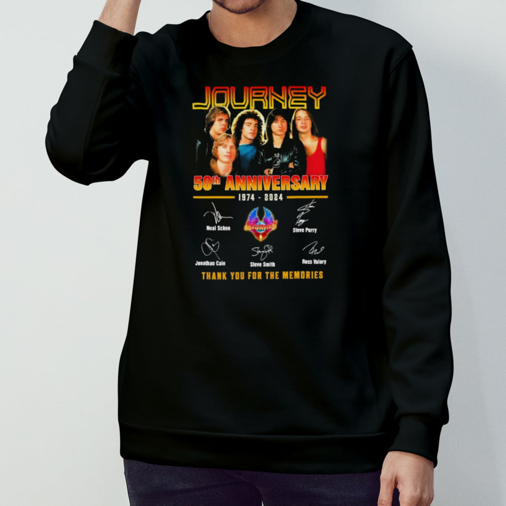 Journey 50th Anniversary 1974-2024 Thank You For The Memories Signature Shirt