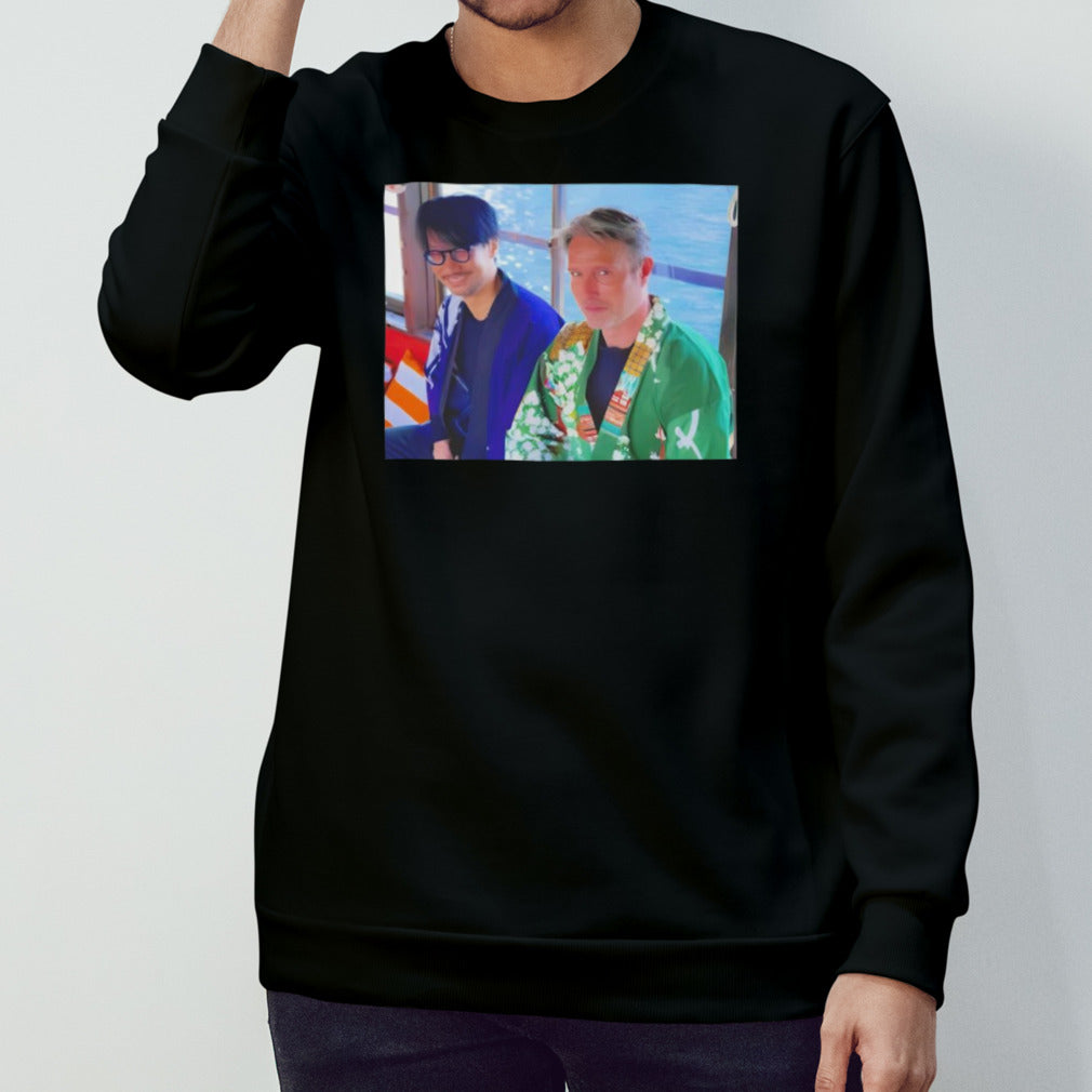 Mads Mikkelsen and Hideo Kojima shirt