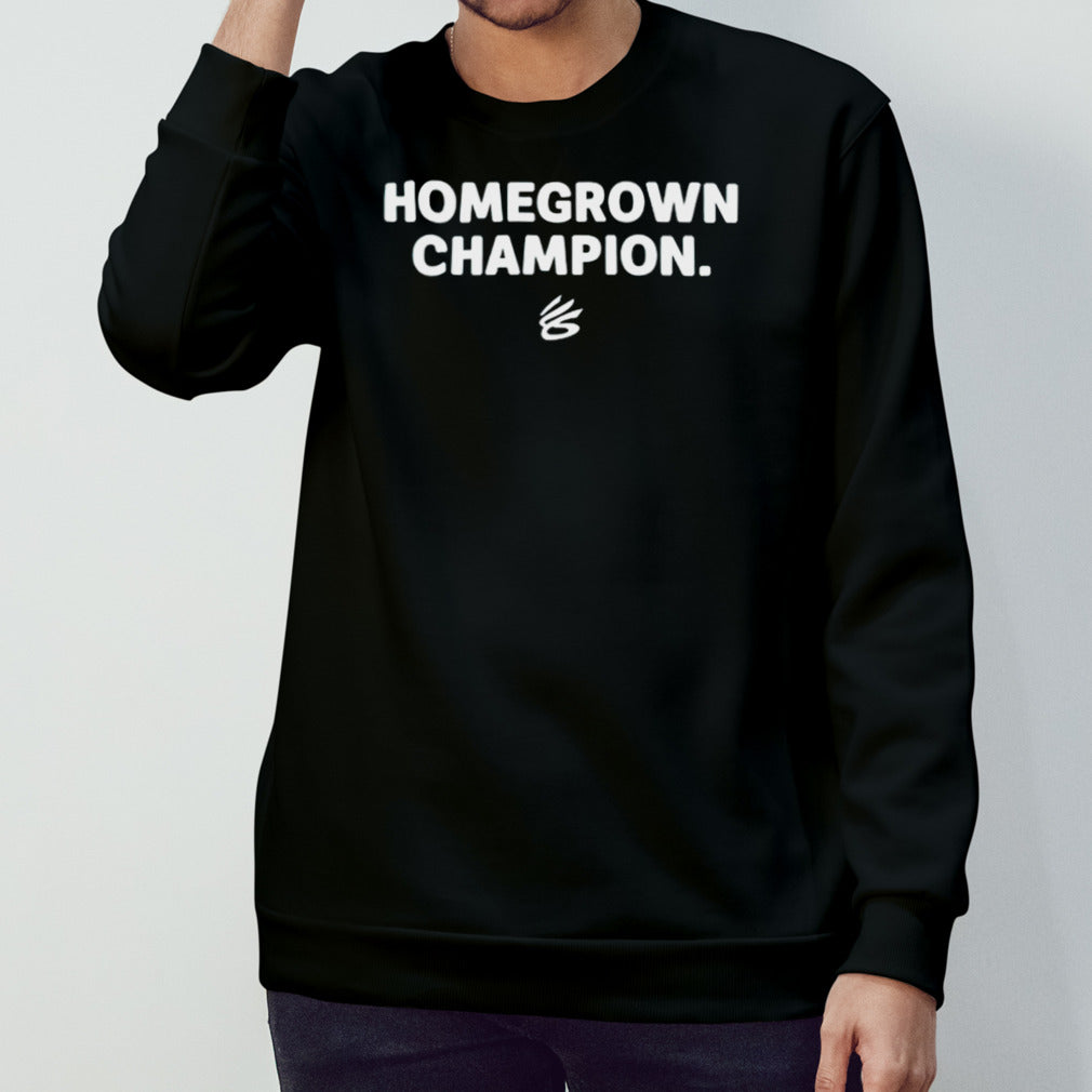 Milaysia Fulwiley wearing homegrown champion shirts