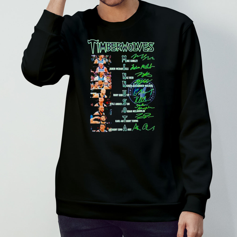 Minnesota Timberwolves Basketball All-Star line up fan shirts