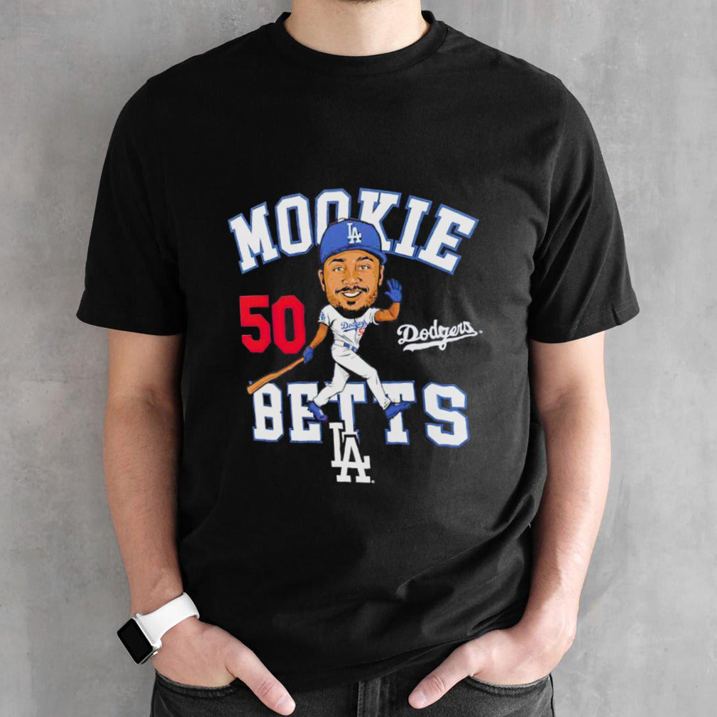Mookie Betts Los Angeles Dodgers caricature shirt
