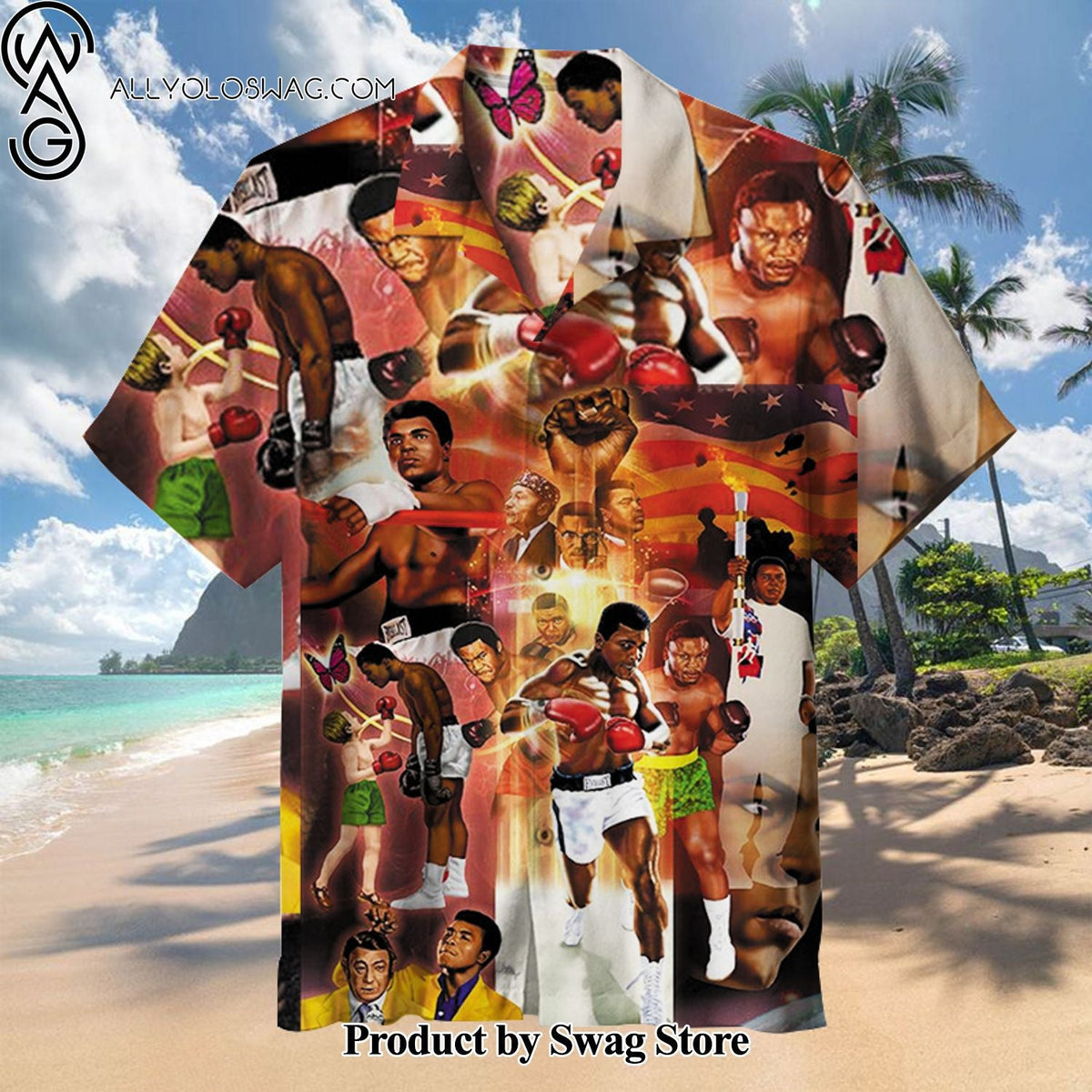 Muhammad Ali Honeymoon Hawaiian Shirt