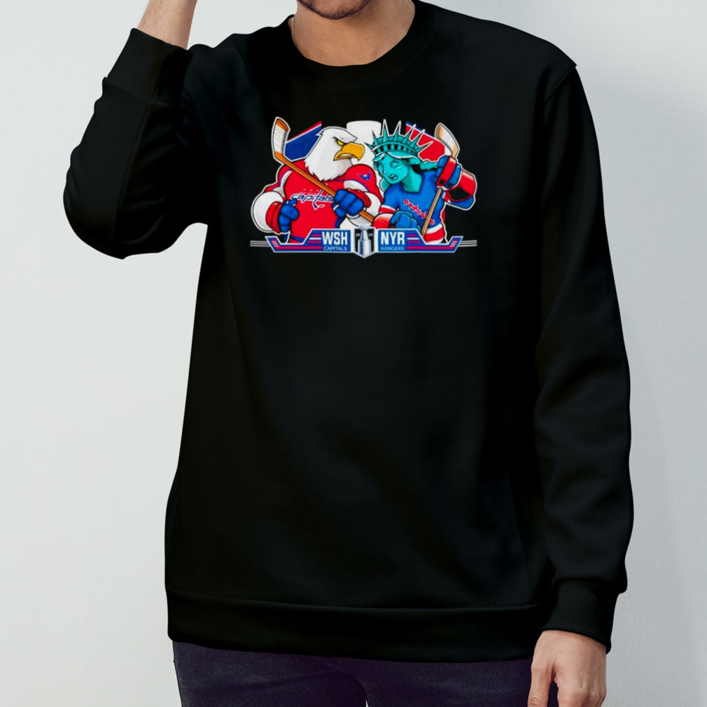 New York Rangers Vs Washington Capitals Hockey mascots shirts