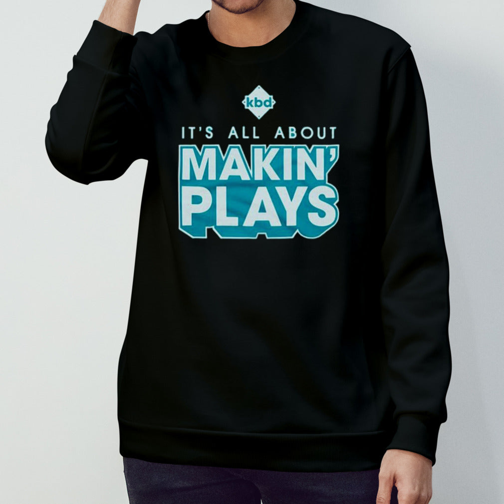 Official Kickball Dad Itรขโฌโขs All About Making Plays Shirt