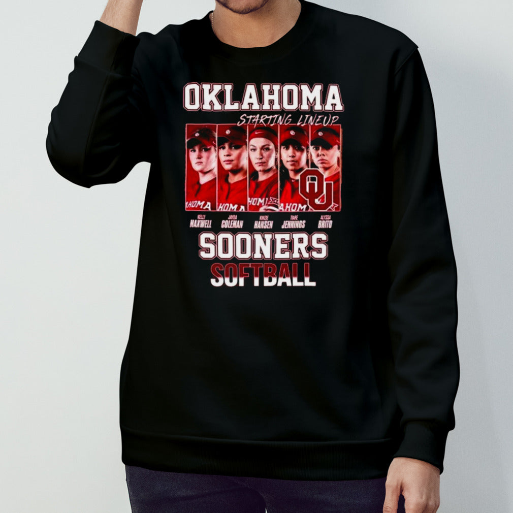 Oklahoma Sooners Softball Starting Lineup 2024 T-shirt