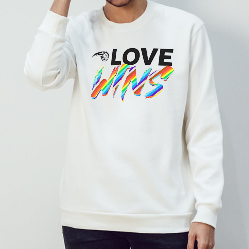 Orlando Magic love wins rainbow pride shirt