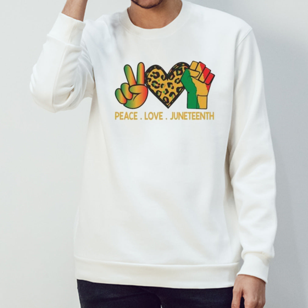Peace Love Junenth June 19th 1865 Junenth Freedom Day Cool Shirt