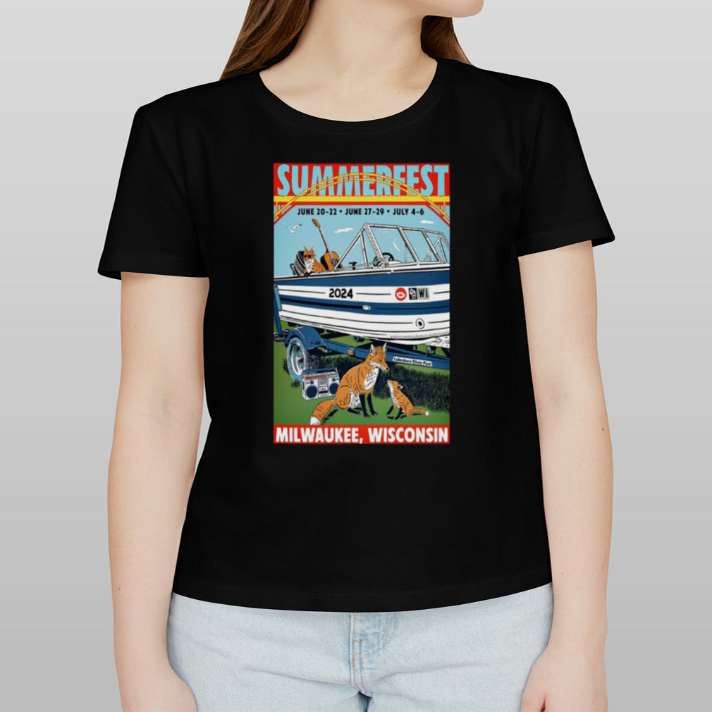 Poster SummerFest Jun 20 22 2024 Milwaukee WI T Shirt