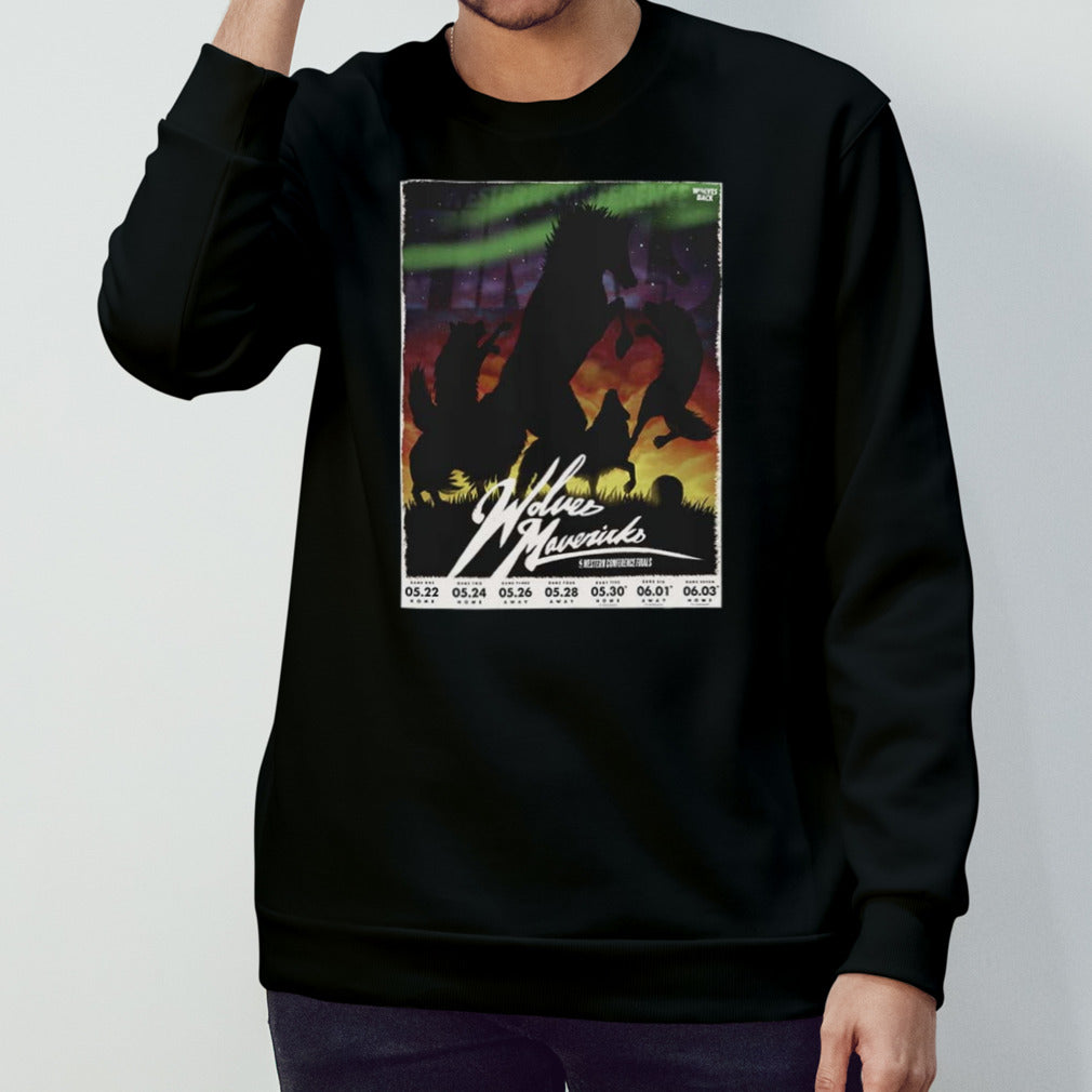 Poster Wolves Mavericks Western Conference Finals shirt