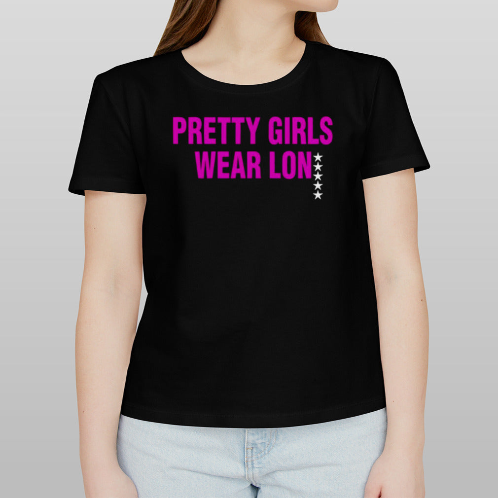 Pretty girls wear lon shirt