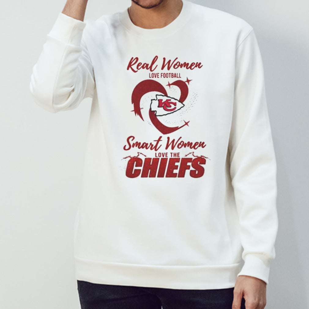 Real Women Love Football Smart Women Love The Kansas City Chiefs 2024 รขโฌโ Perfect Gift For Fans Shirt