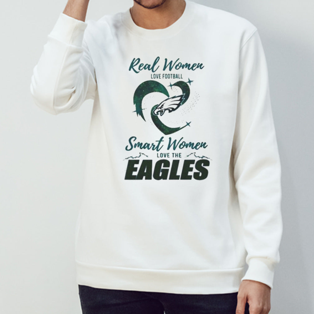 Real Women Love Football Smart Women Love The Philadelphia Eagles 2024 – Perfect Gift For Fans Shirt