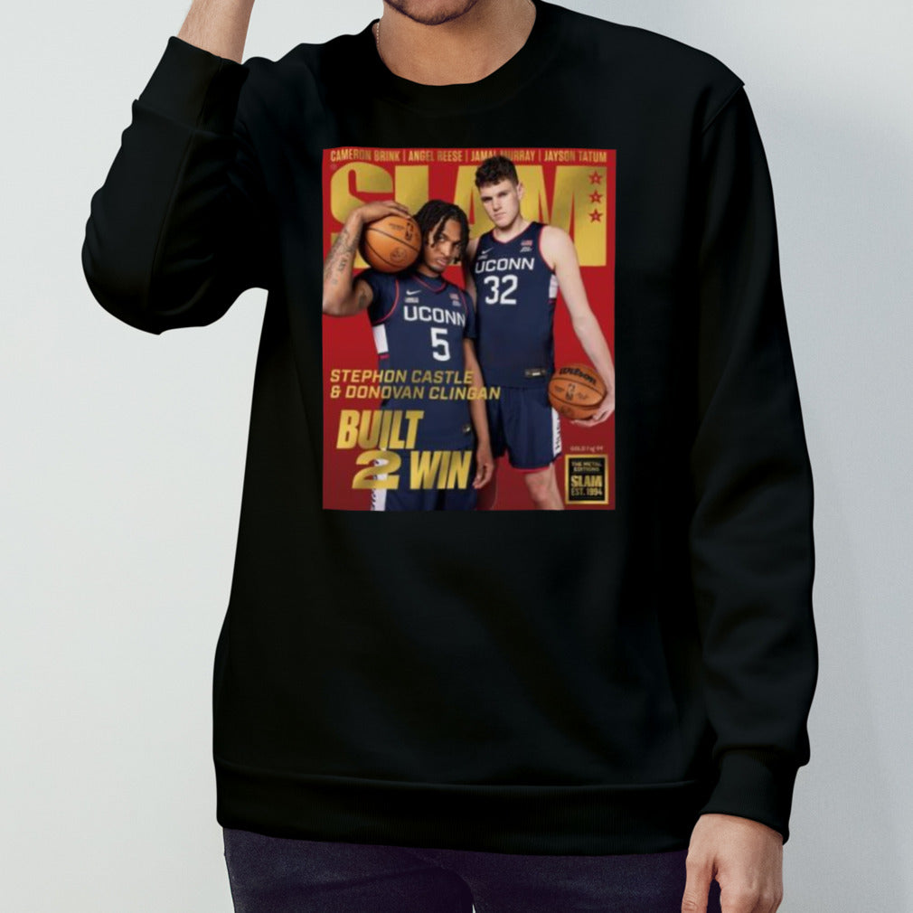 SLAM Stephon Castle And Donovan Clingan Uconn Huskies Shirt