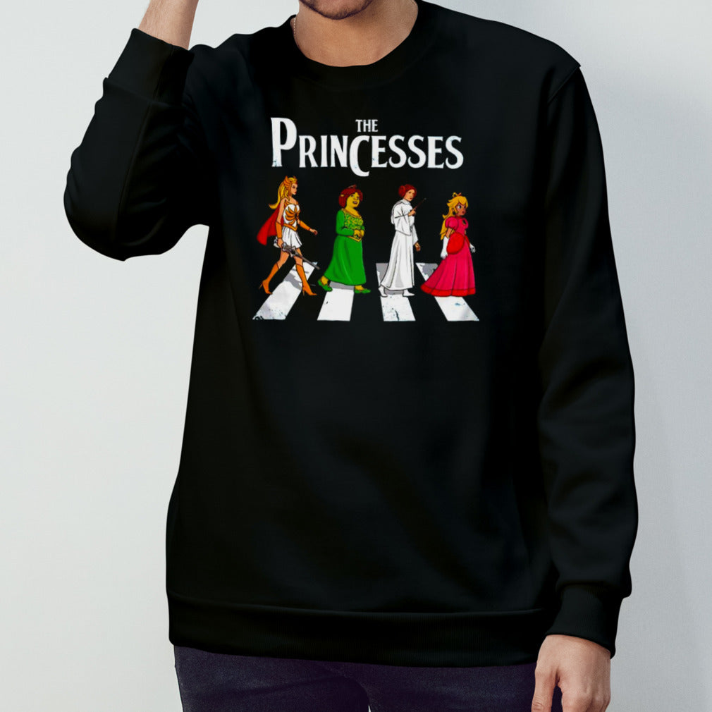 She-Ra Princess Fiona Princess Leia and Princess The Princesses Abbey Road shirts