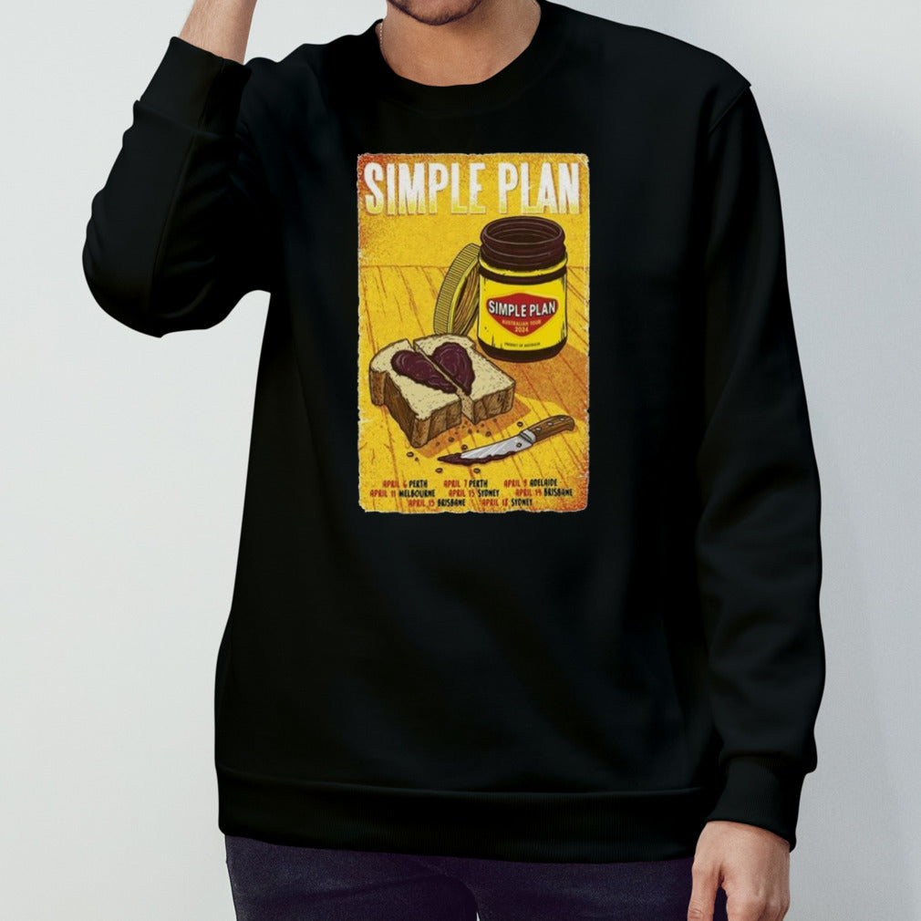 Simple Plan April 11 2024 John Cain Arena Melbourne Aus T-shirts