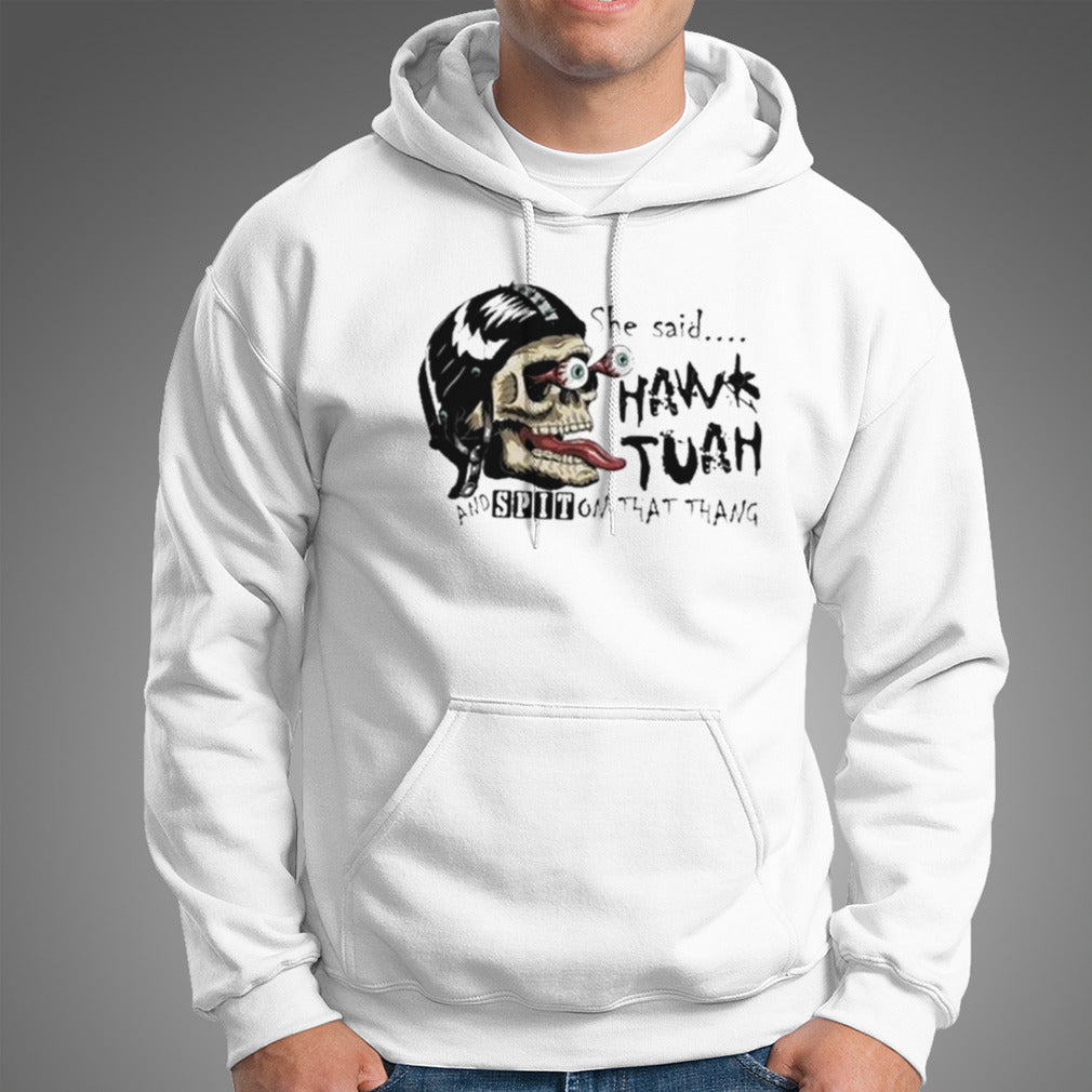 Skull She Said Hawk Tuah24 And Spit On That Thang T-shirt